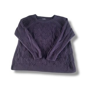[Sonoma] Purple Cable Knit Sweater